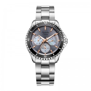 Alexandre Christie AC 2A54 Silver Grey Rosegold BFBSSGRRG Ceramic Ring